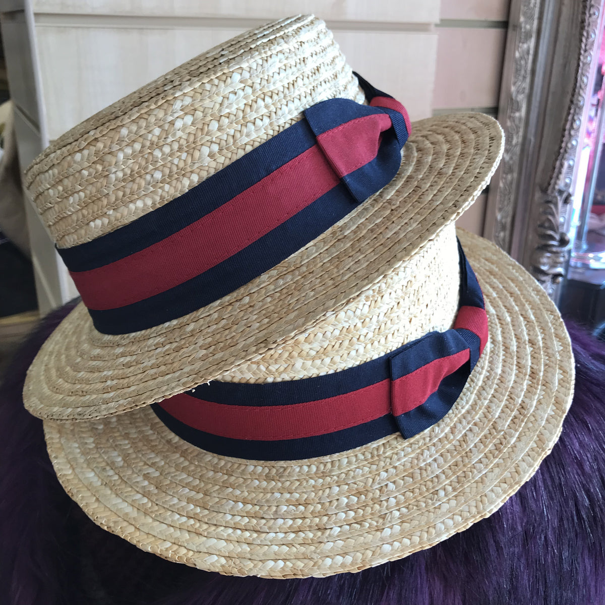 Oxford Straw Boater Hat - Main Image