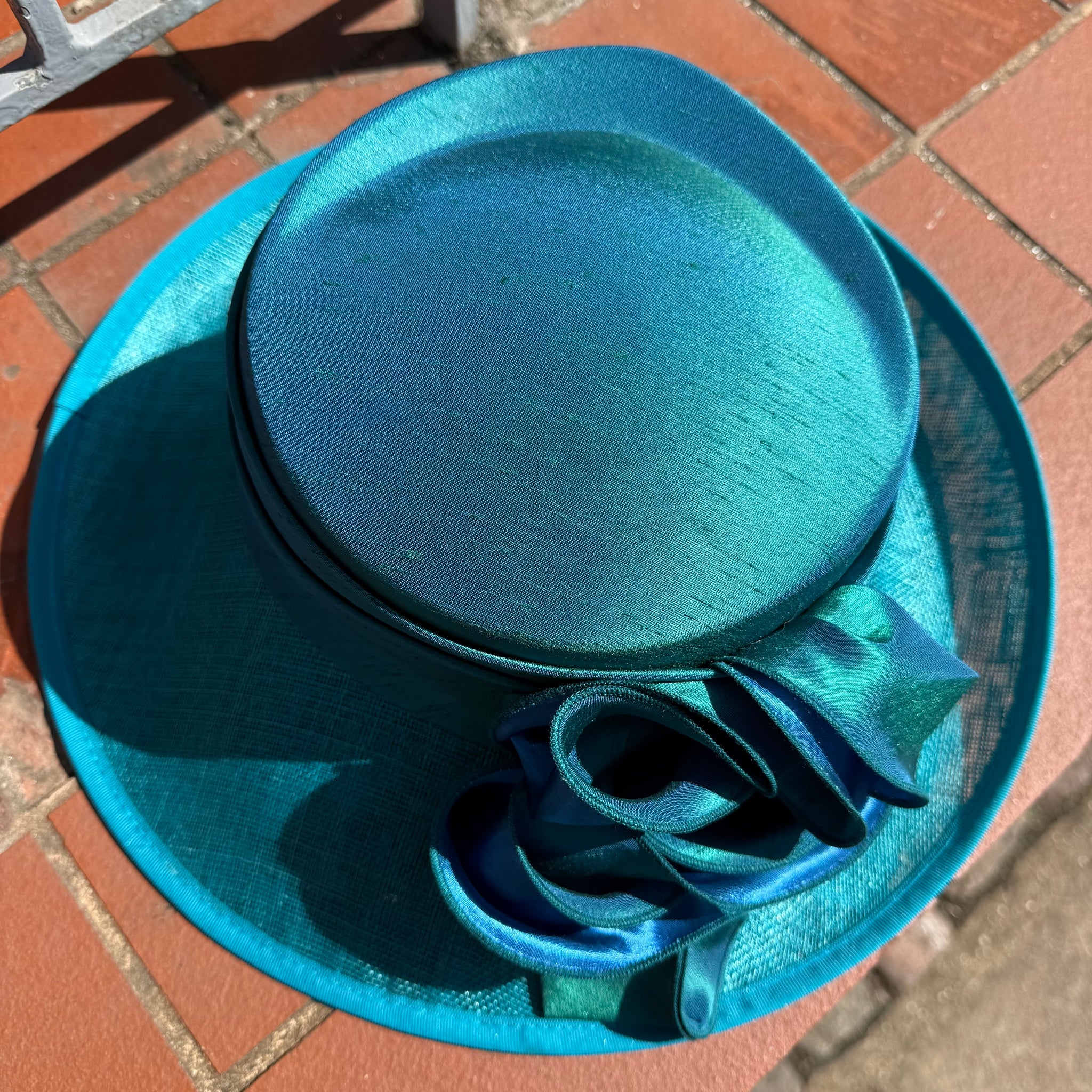 Jessica Turquoise Special Occasion Hat