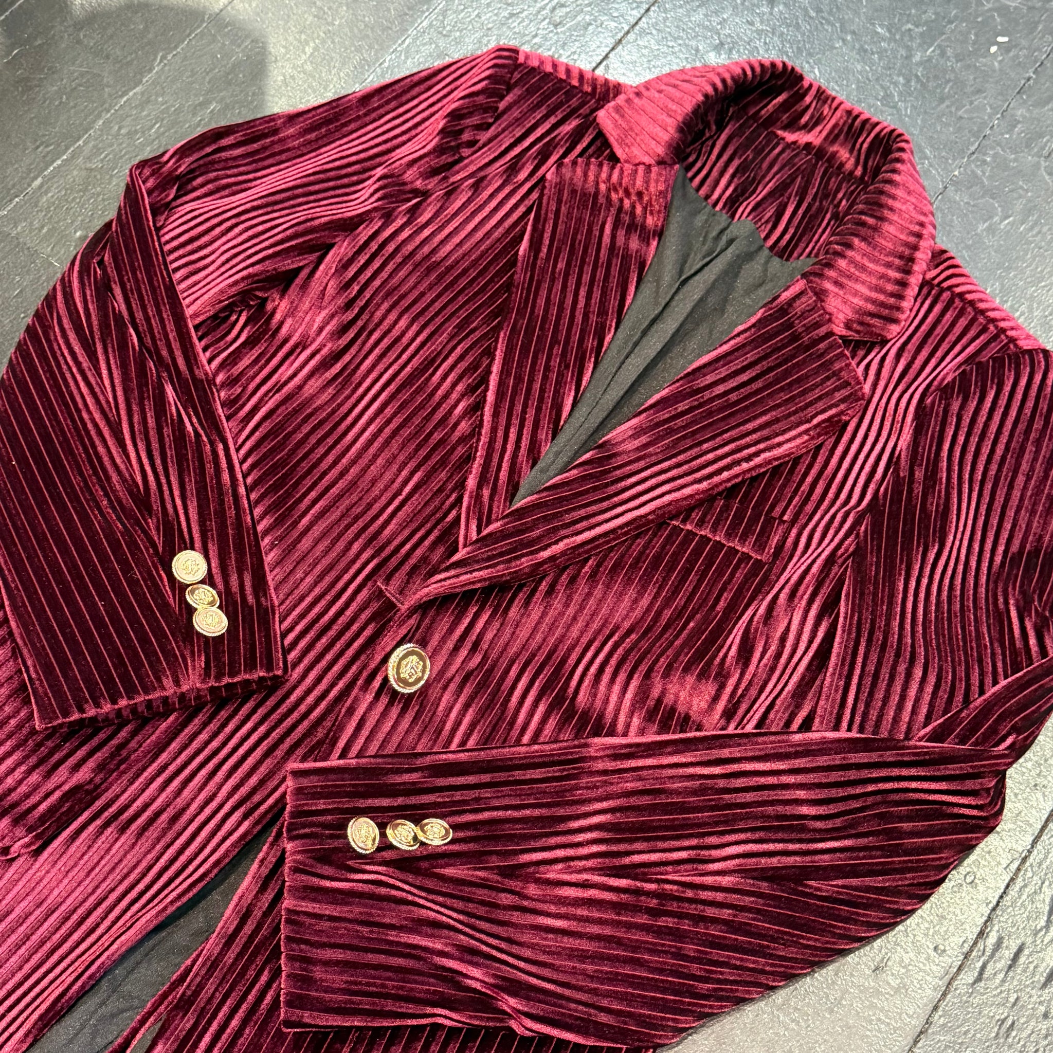 Burgundy Cord Jacket (Small)