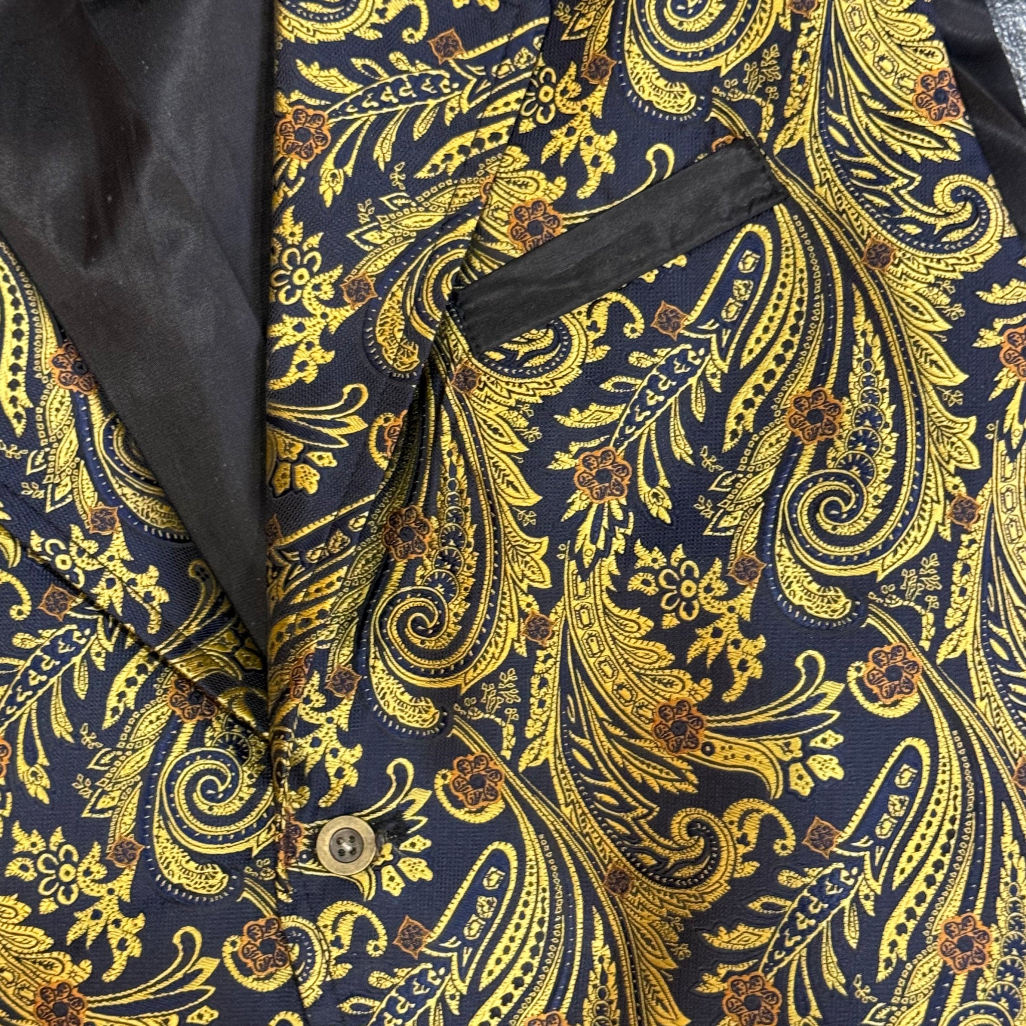 Waistcoat Black and Gold (L)