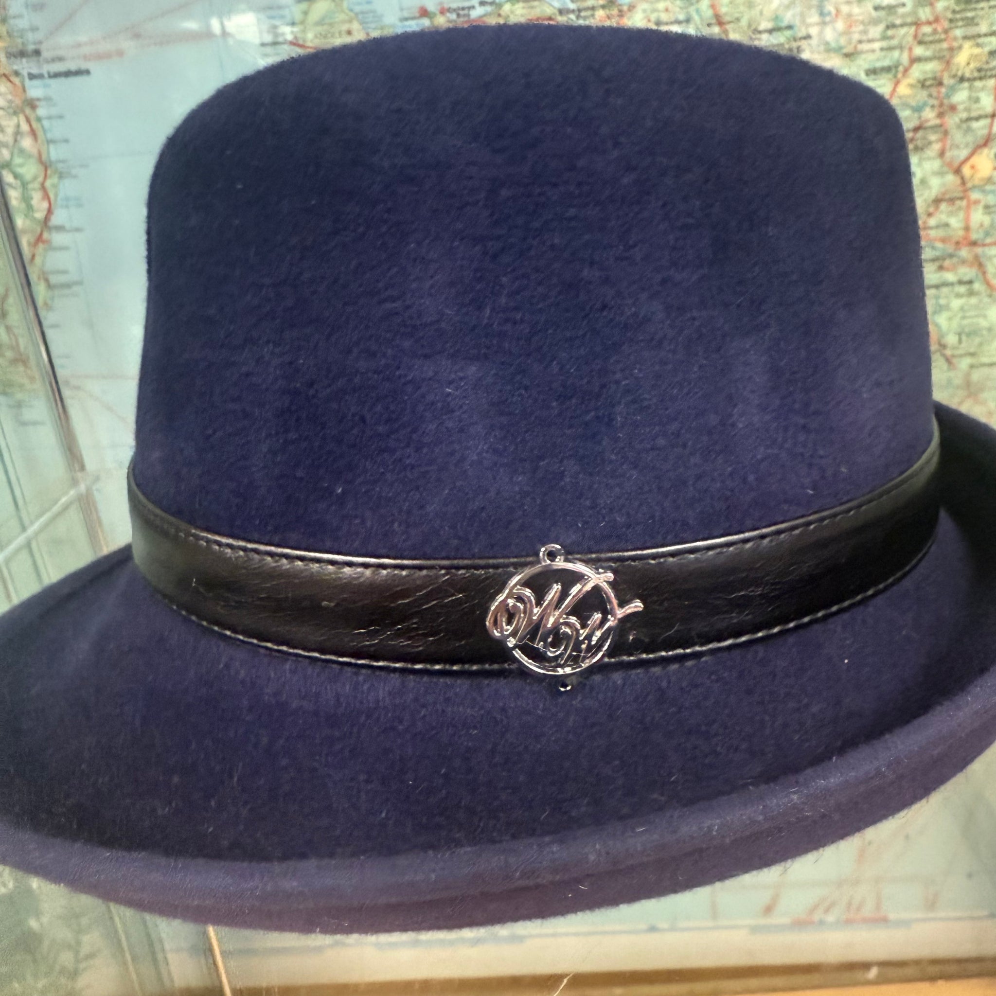 Philip Midnight Blue Fur Felt Trilby