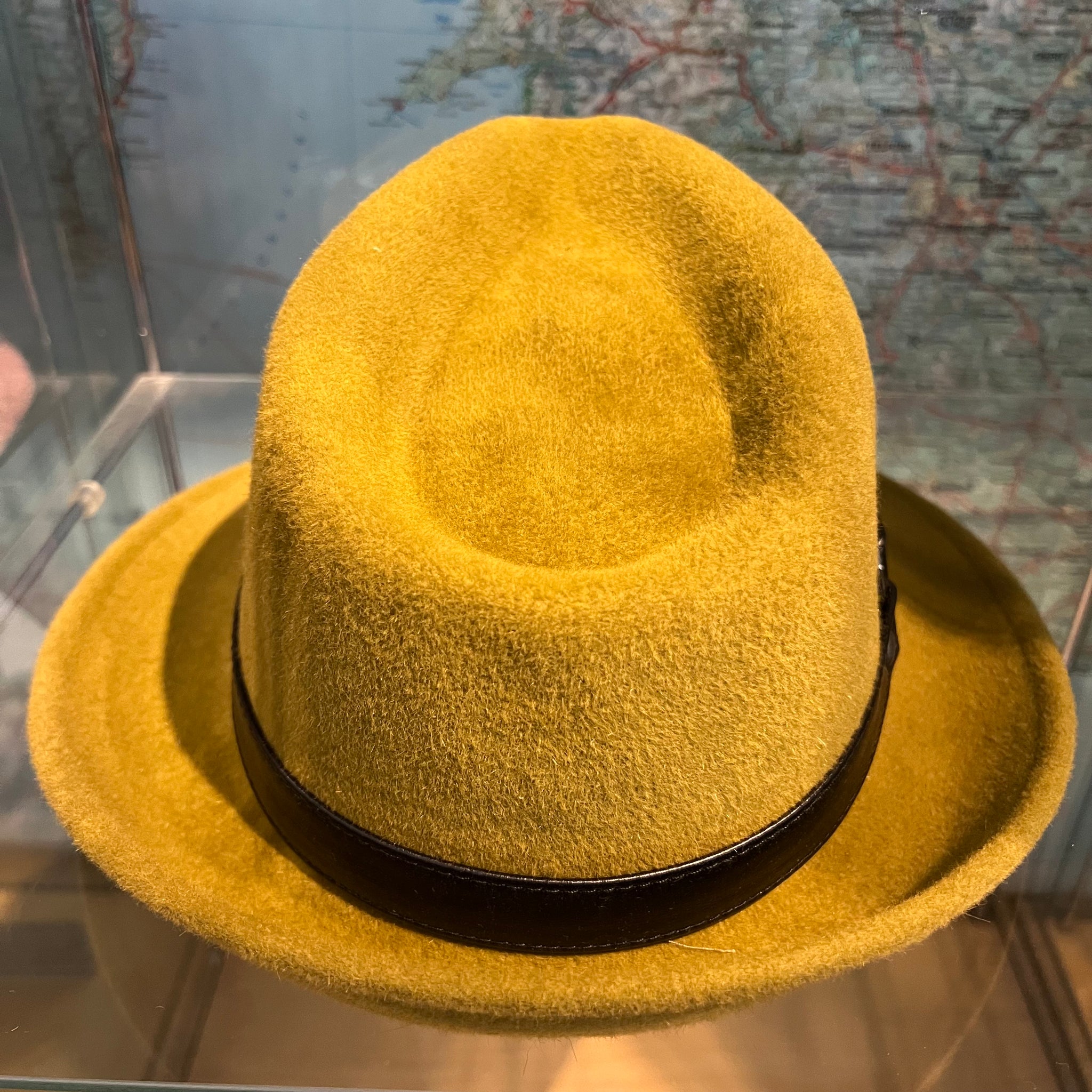 “Sam Spade Mustard Fur Felt Trilby Hat