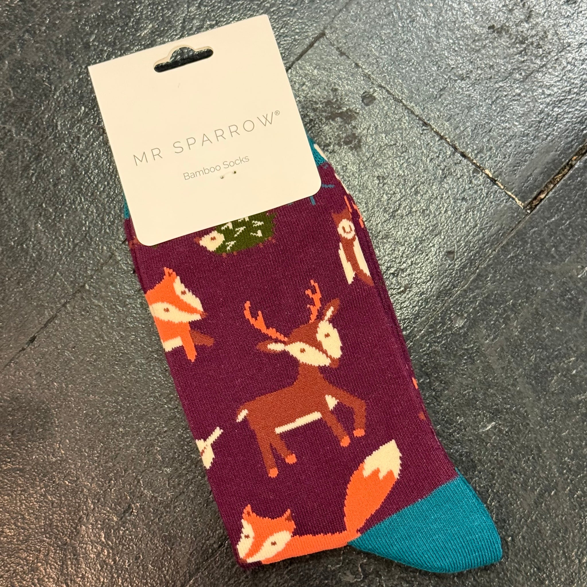 Gents Socks - Woodland Animals