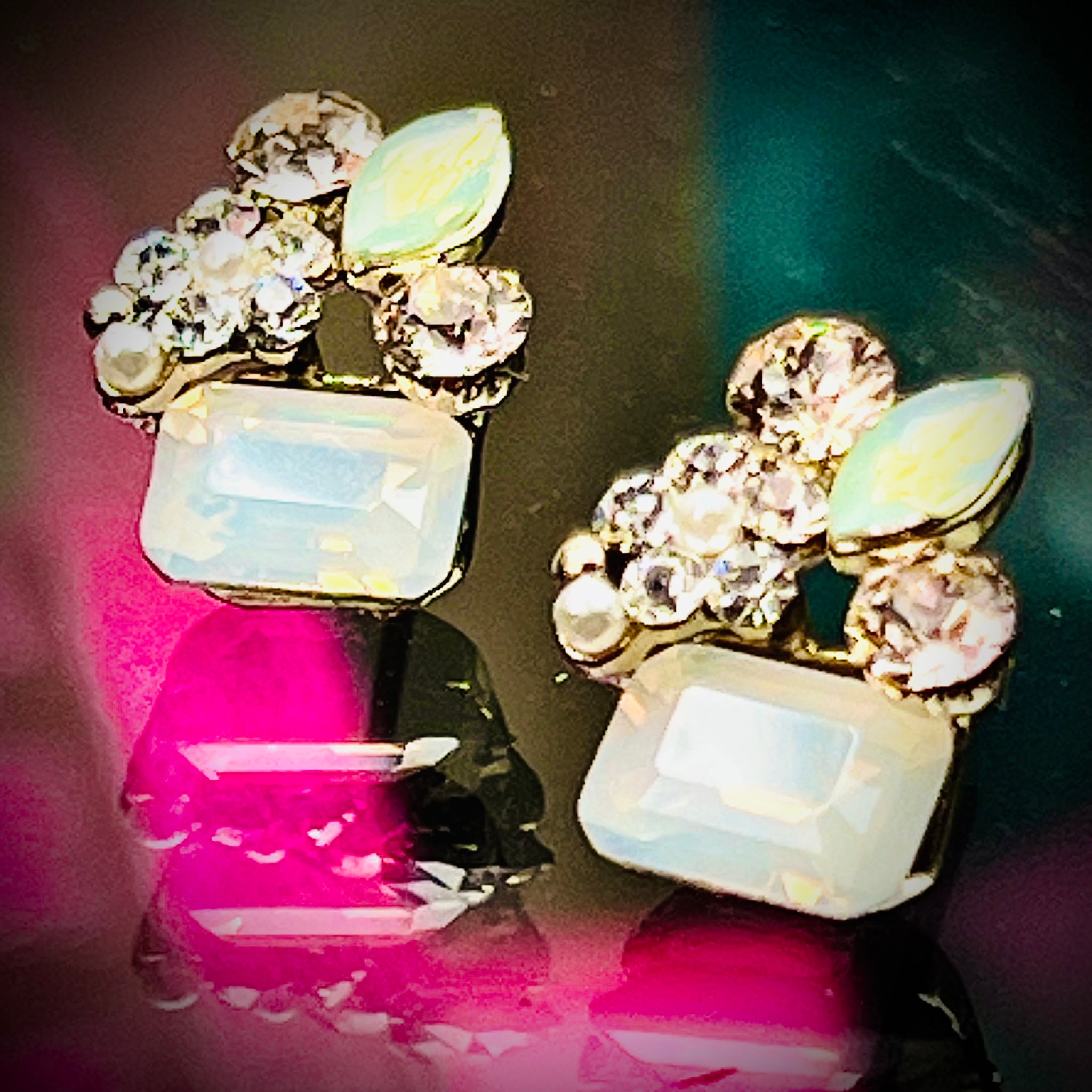 Ava Jewelled Cluster Stud Earring