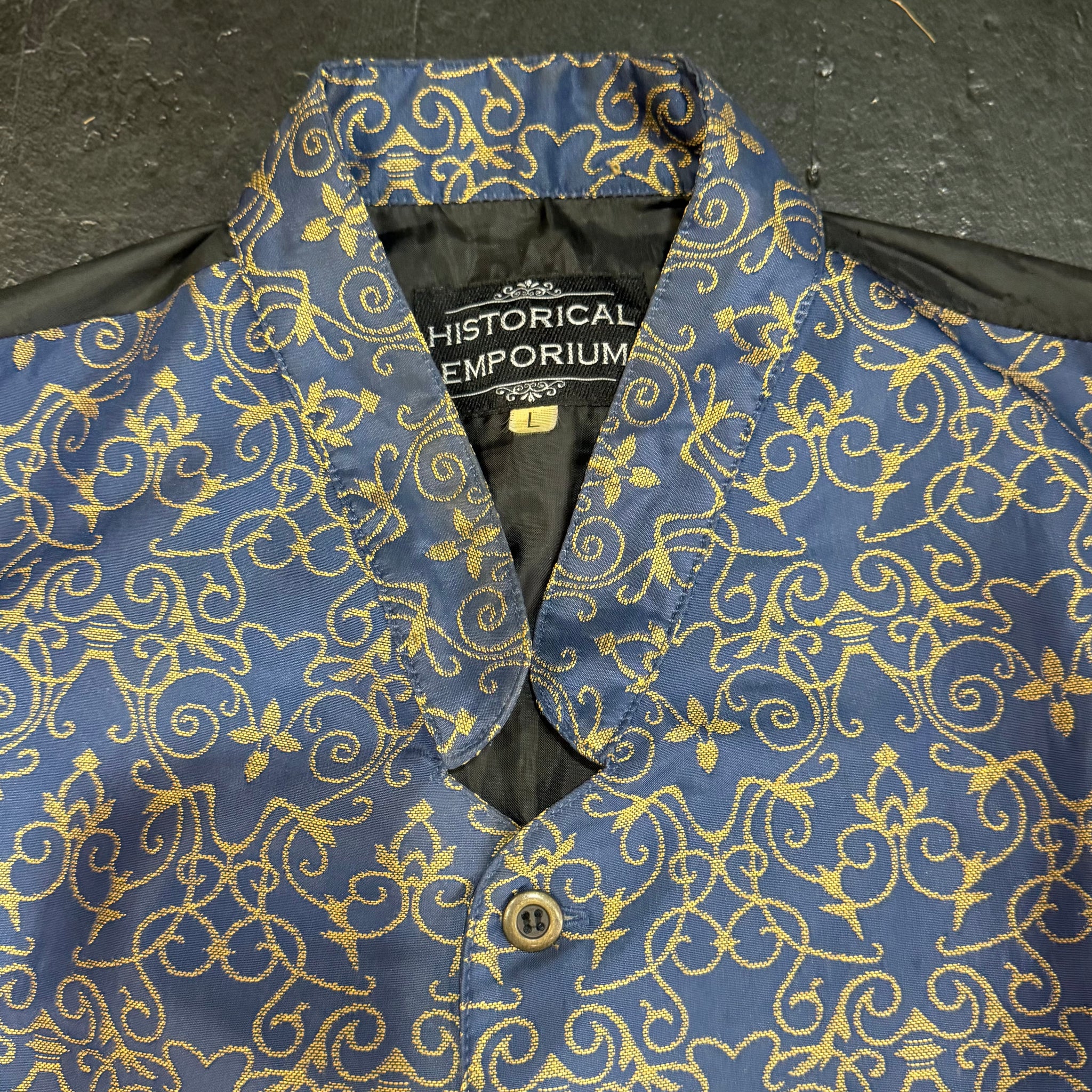 Navy/Gold Waistcoat by Historical Emporium (L)