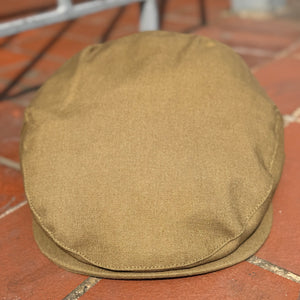 Cheshire Linen Khaki Flat Cap