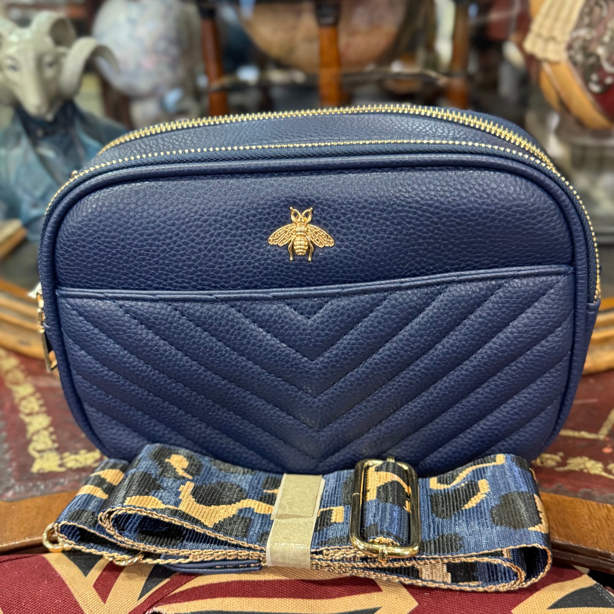 Double Zip Alice With Bee Camera Bag
