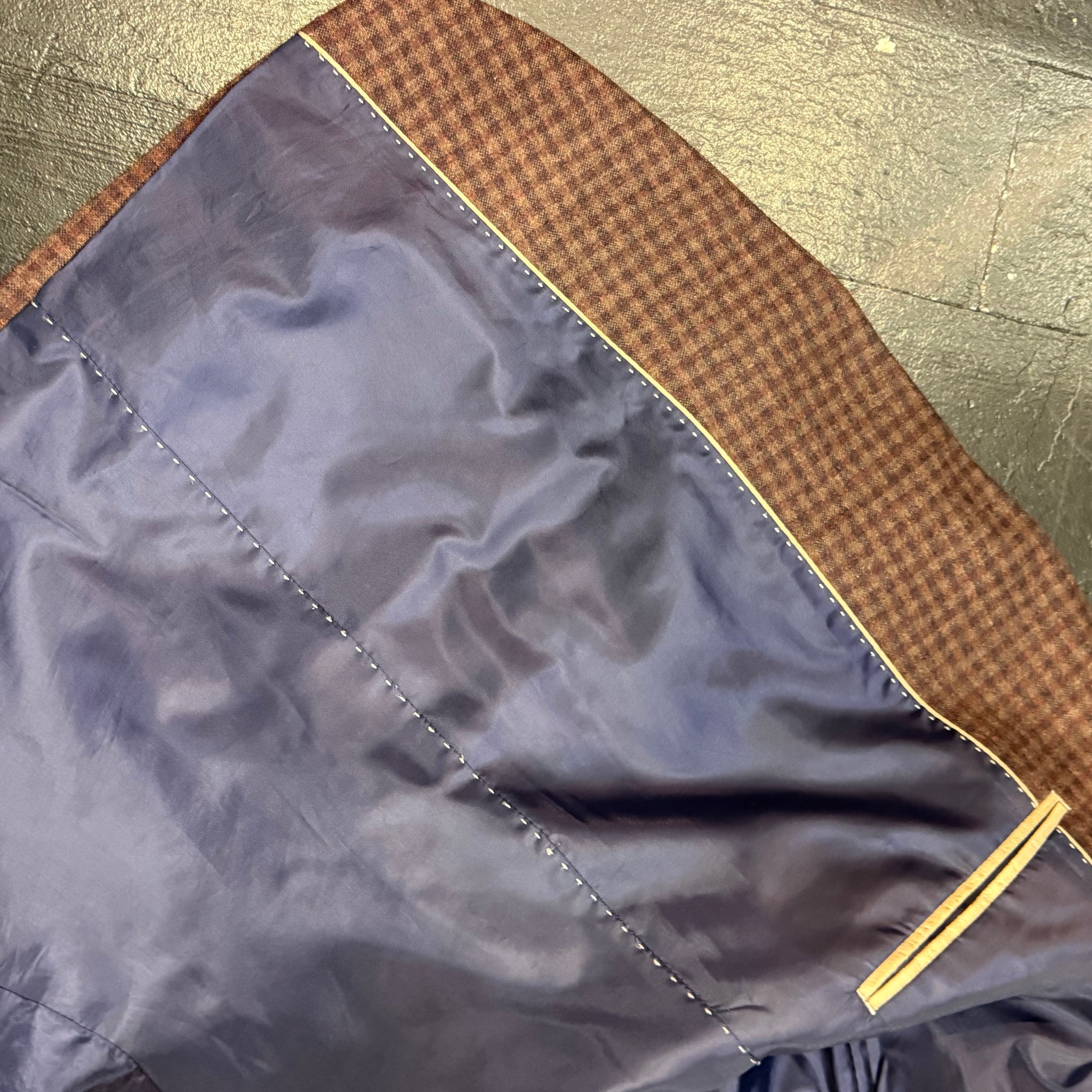 Brown Check Benetti Jacket 44R