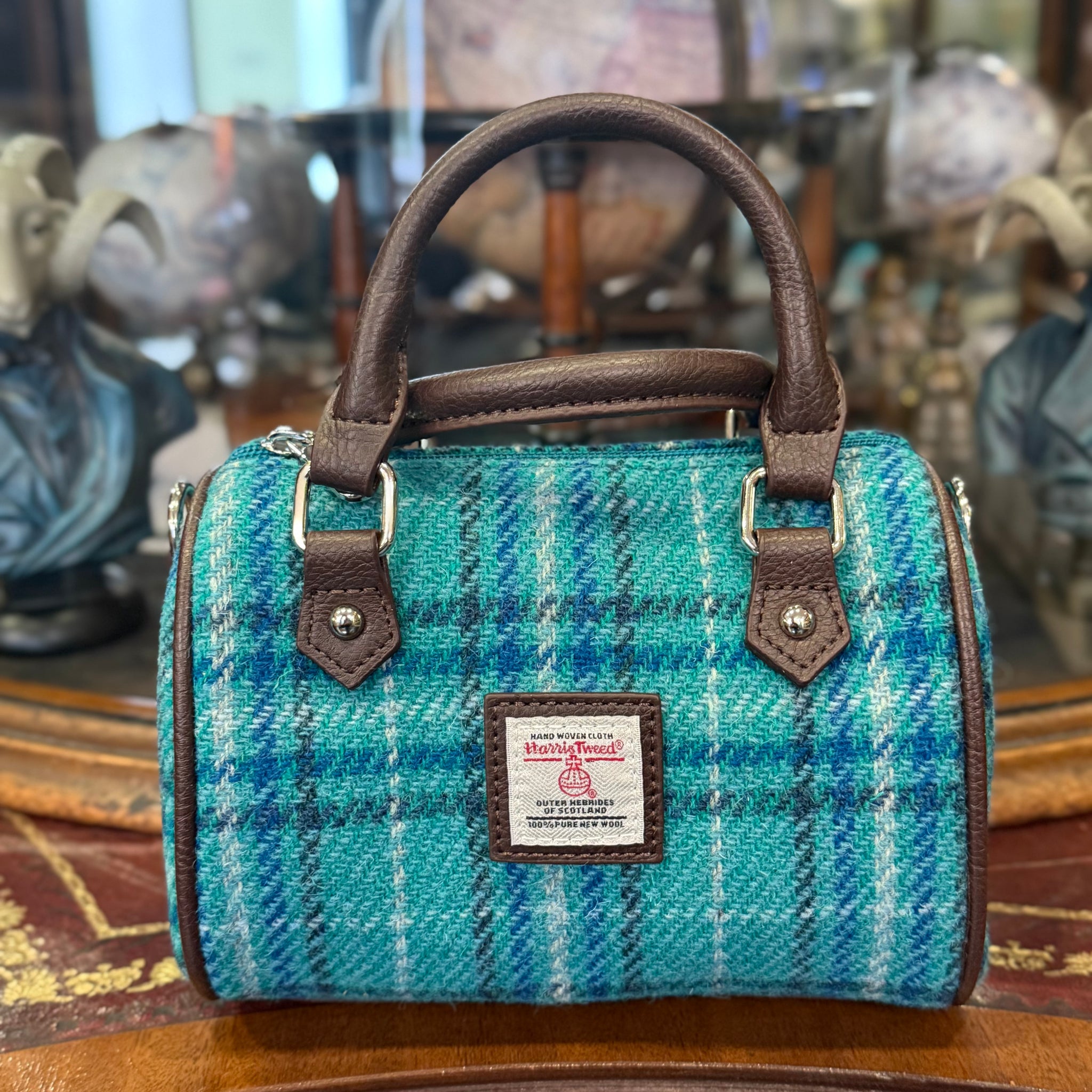Karrie Harris Tweed Mini Bowling Bag