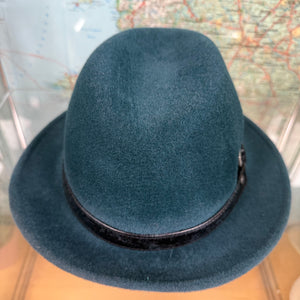 Sea Teal Fur Felt Trilby