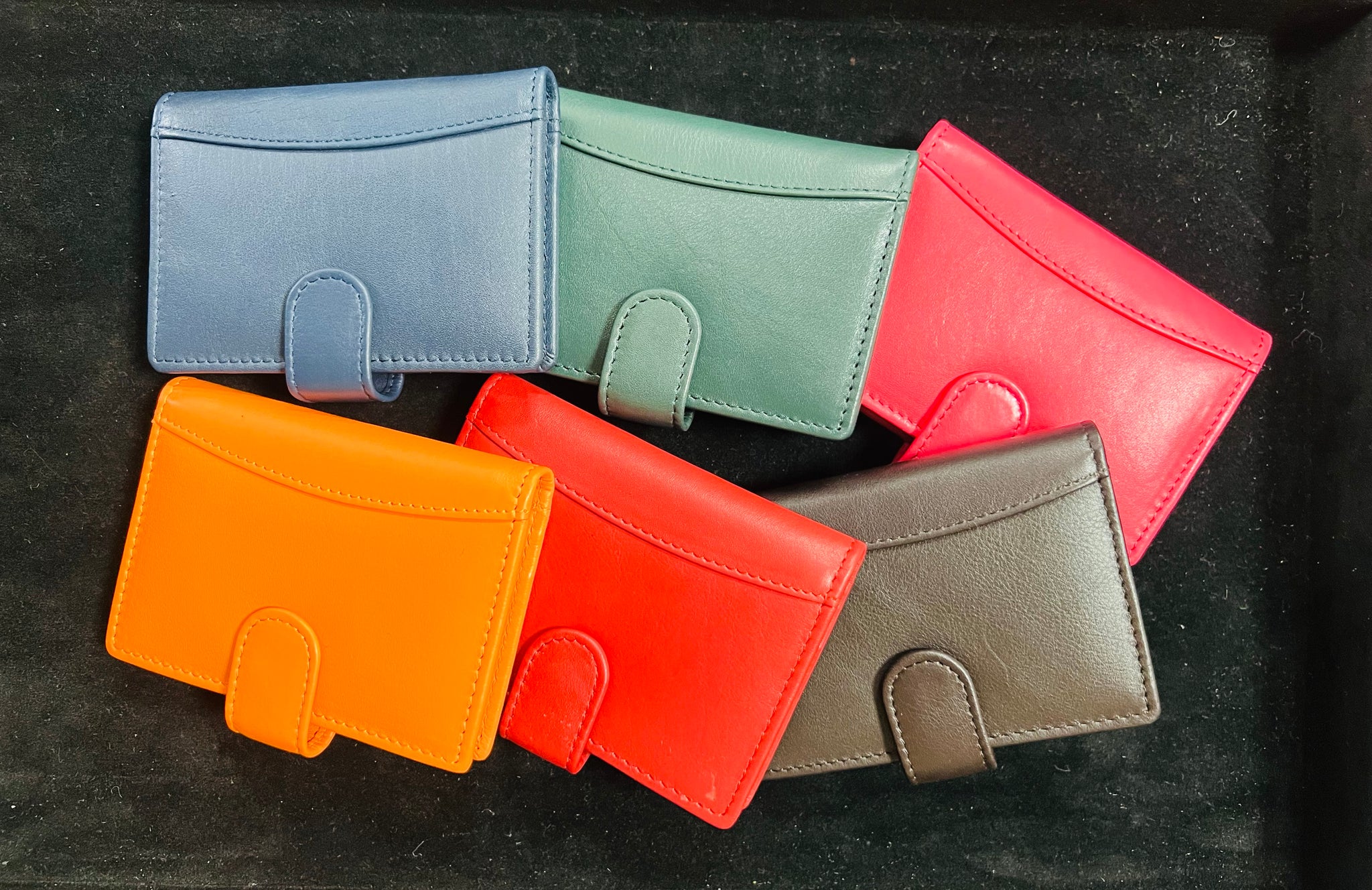 Genuine Marina Leather Mini Credit Card Holder