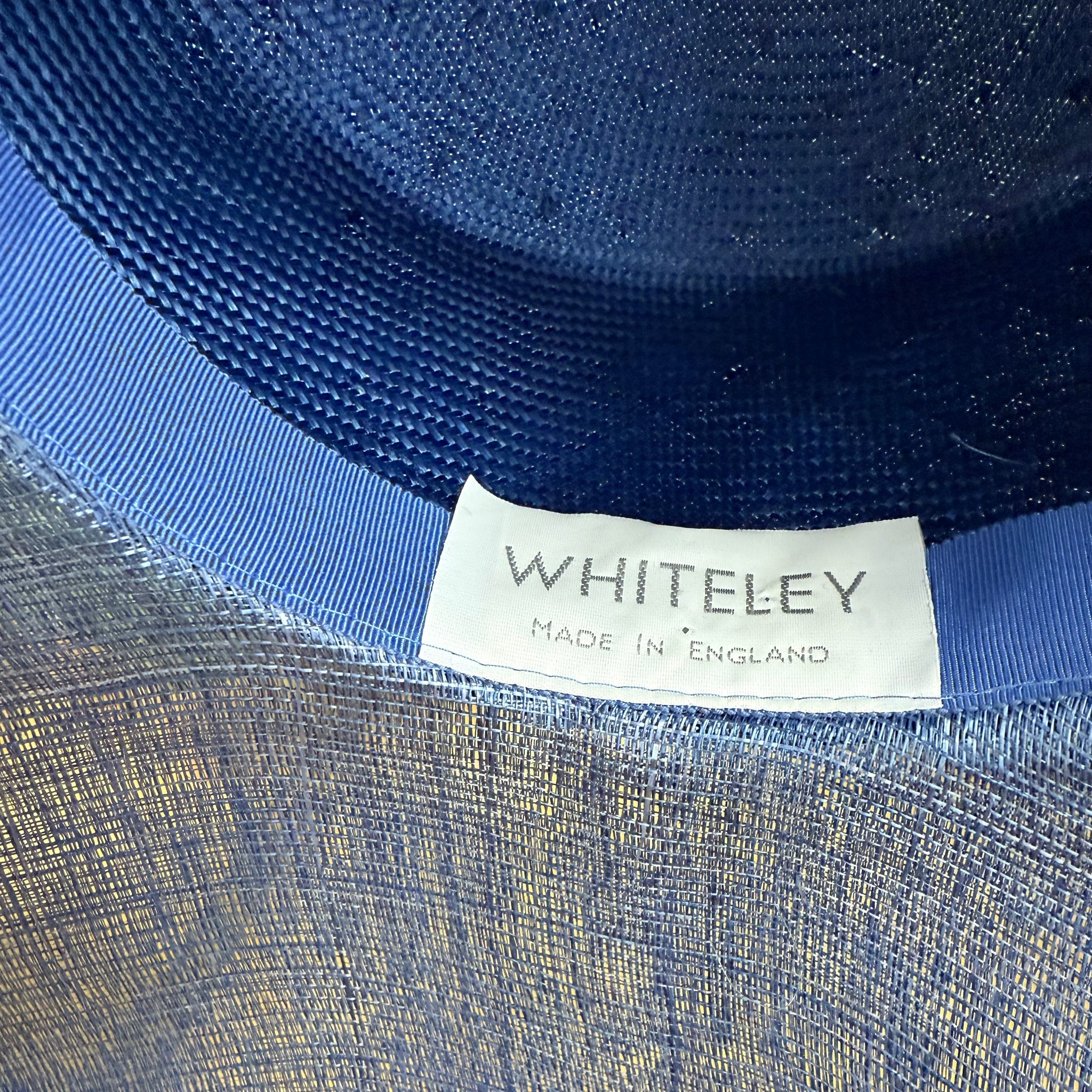 Wide Brim Blue Sinamay Zarah Hat