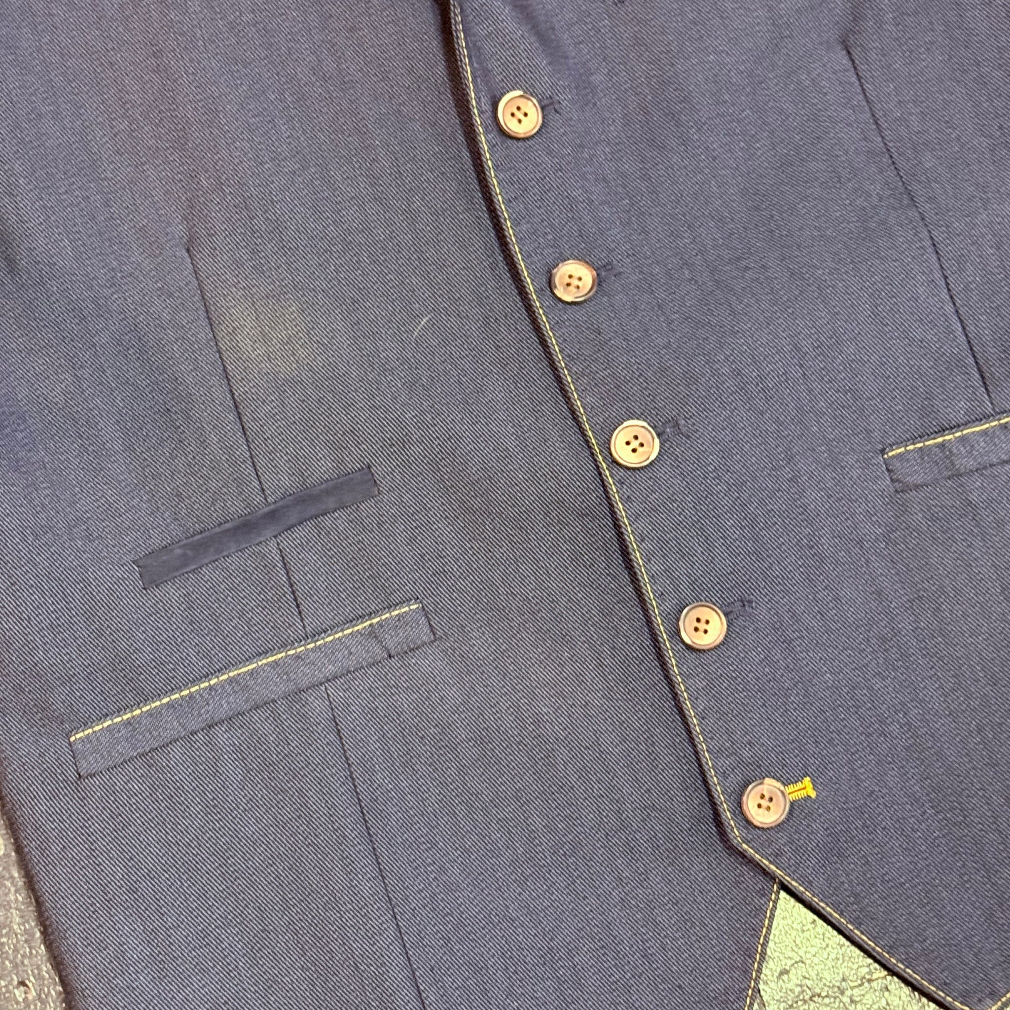 Navy Cavani Waistcoat 36R
