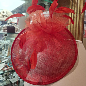 Zandra Sinamay Fascinator With Feathers