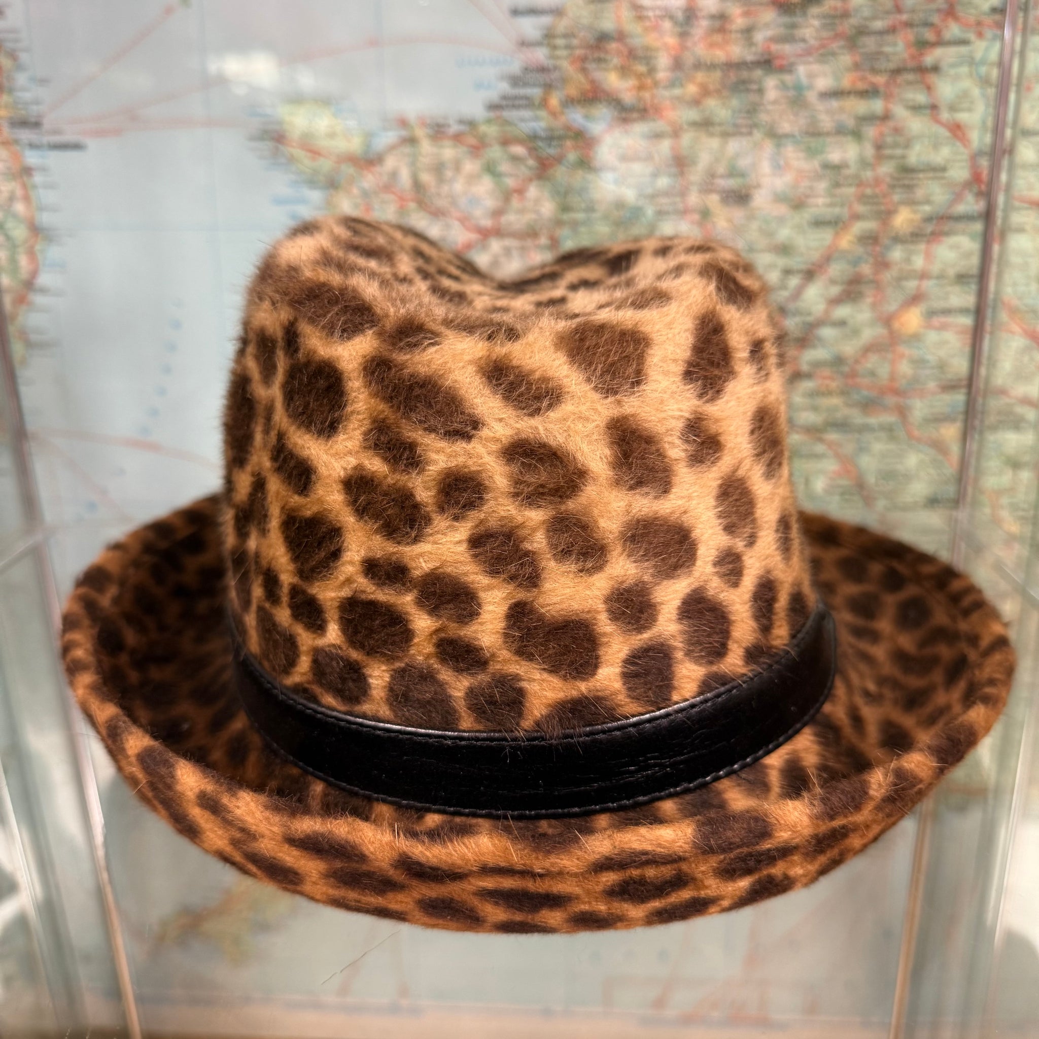 Philip Animal Print Fur Felt Trilby Hat