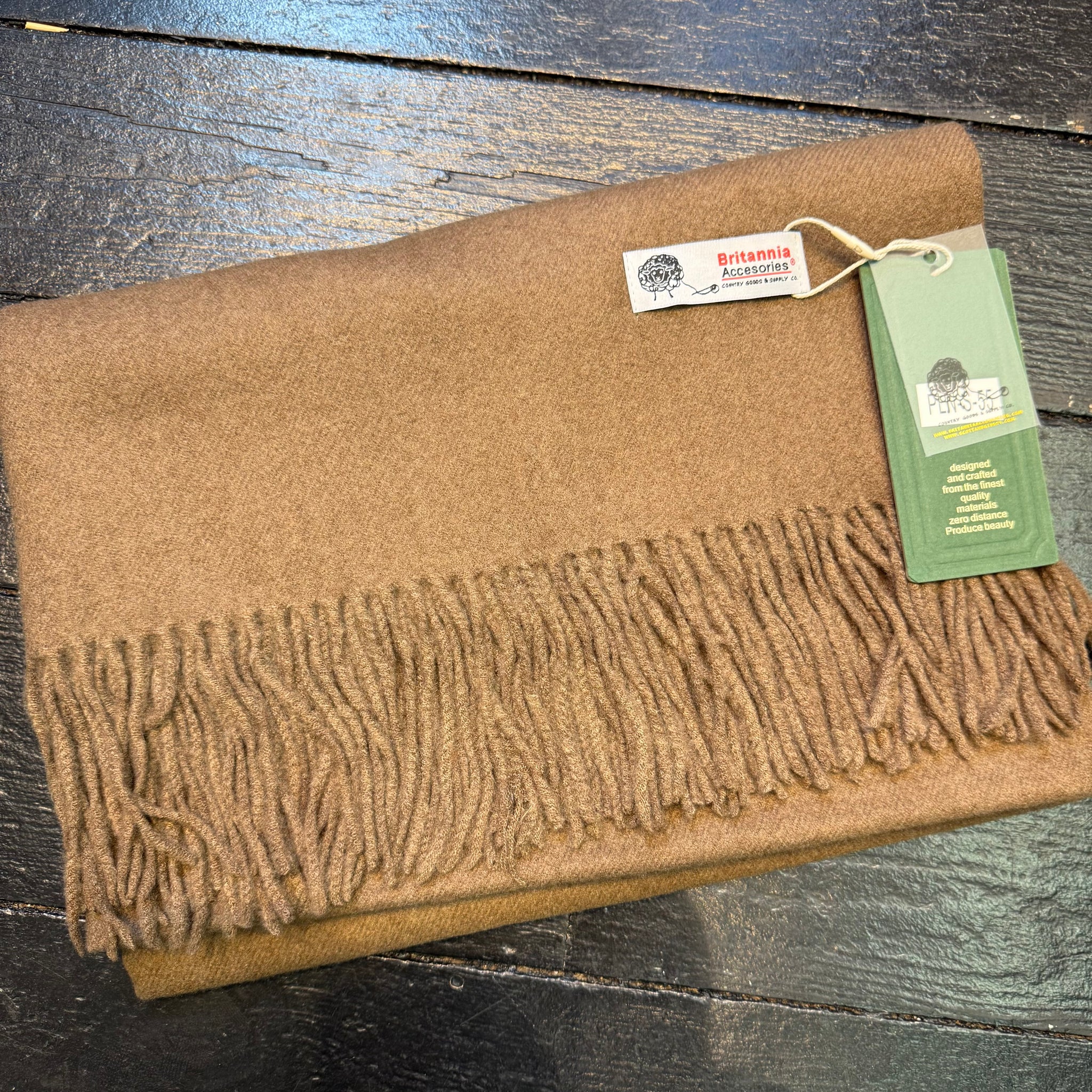 Plain Luxurious Pashmina Tia Fringed Scarf