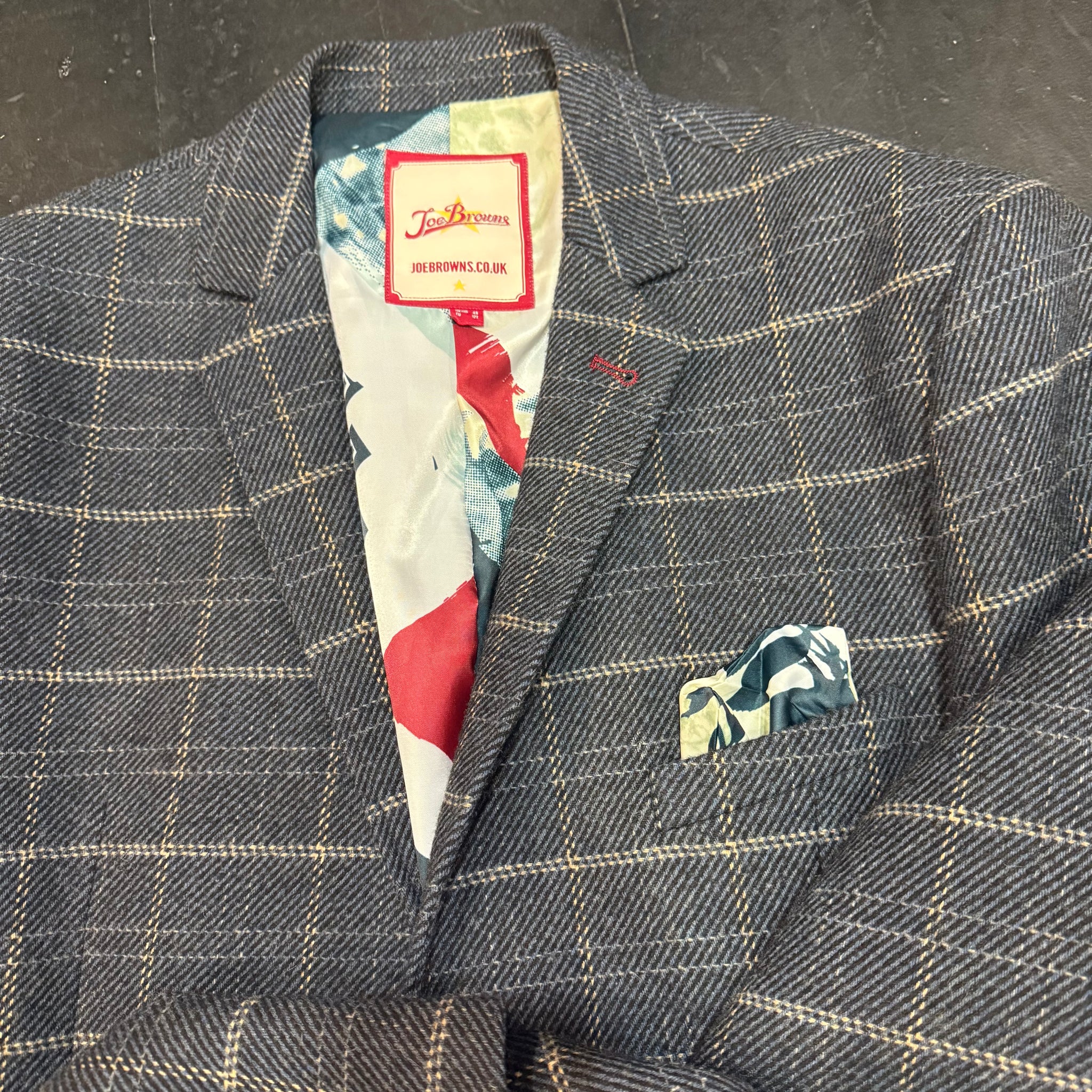 Gents Jacket Windowpane Check (48R)