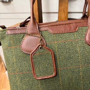 Josephine Harris Tweed & Leather Large Grab Bag