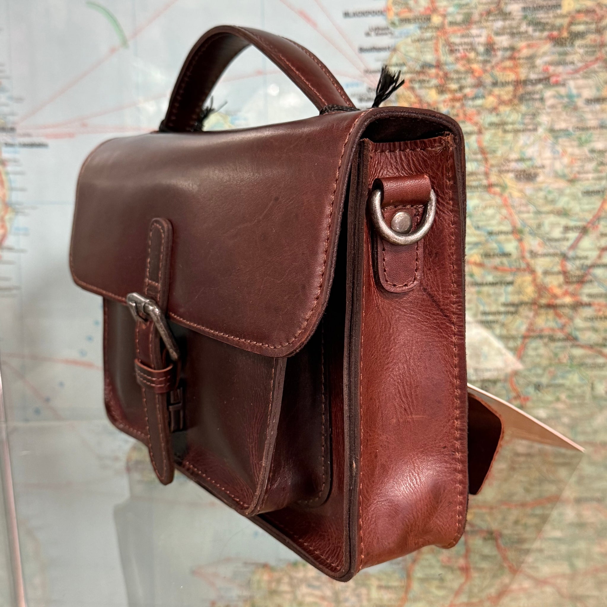 Diana Medium Leather Satchel Bag