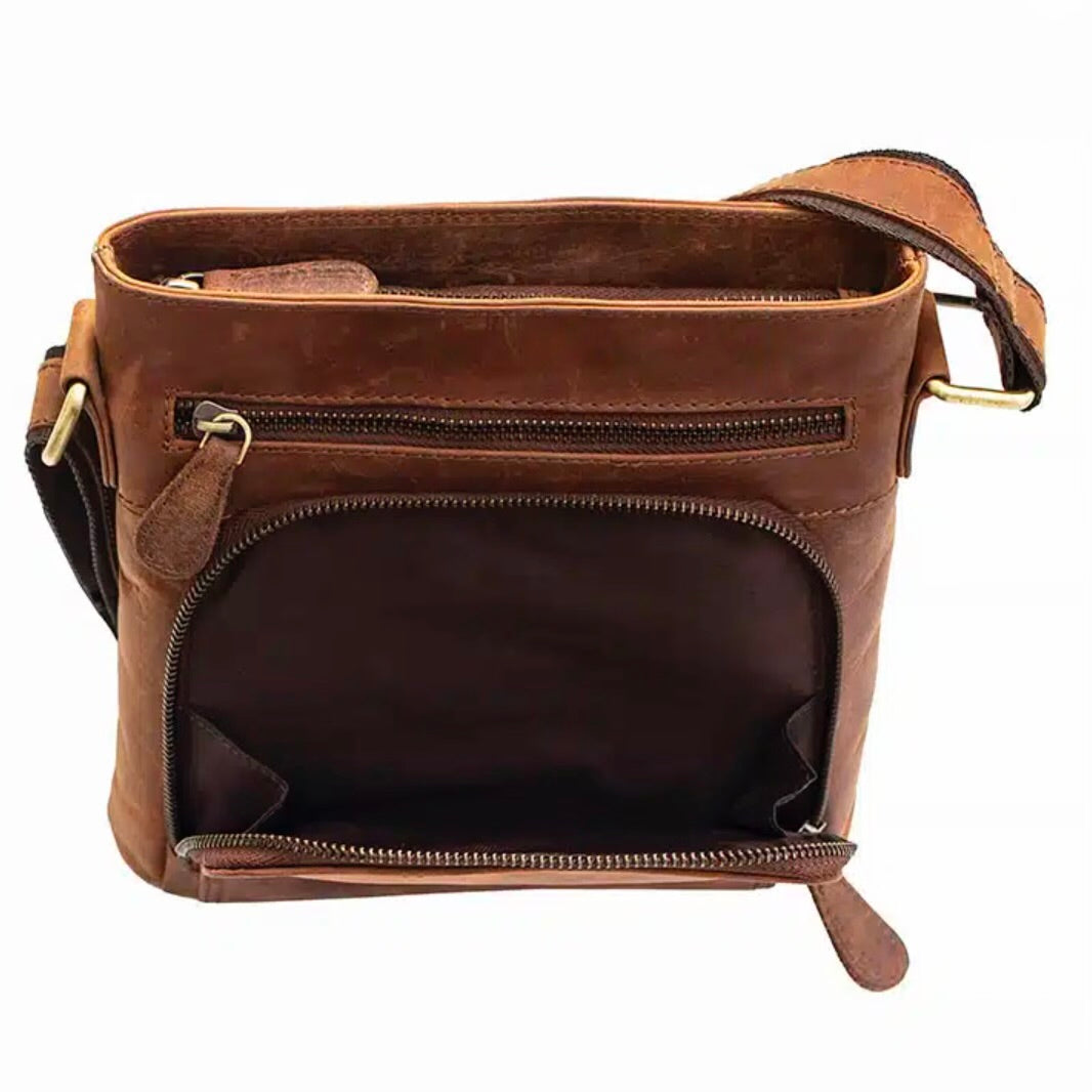 Leather Henri Crossbody Bag