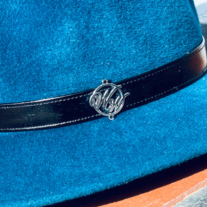 Turquoise Fur Felt London Trilby