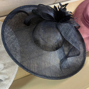 Wide Brim Rebecca Sinamay Hat With Bow