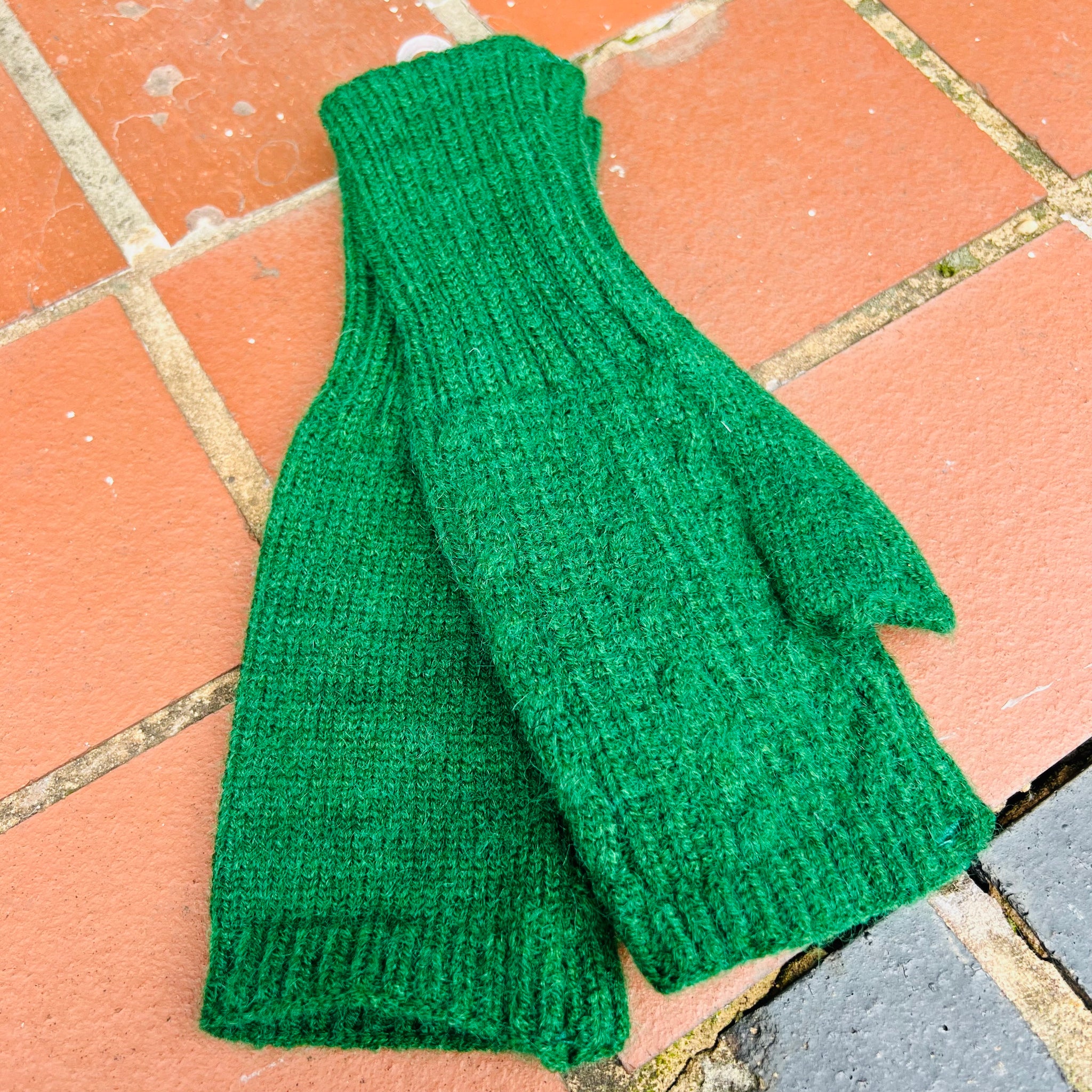 Maggie Wool Knitted Wrist Warmers