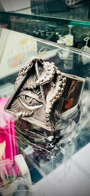 925 Sterling Silver Illuminati Ring