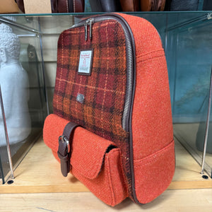 Wool Harris Tweed Naver Backpack Bag