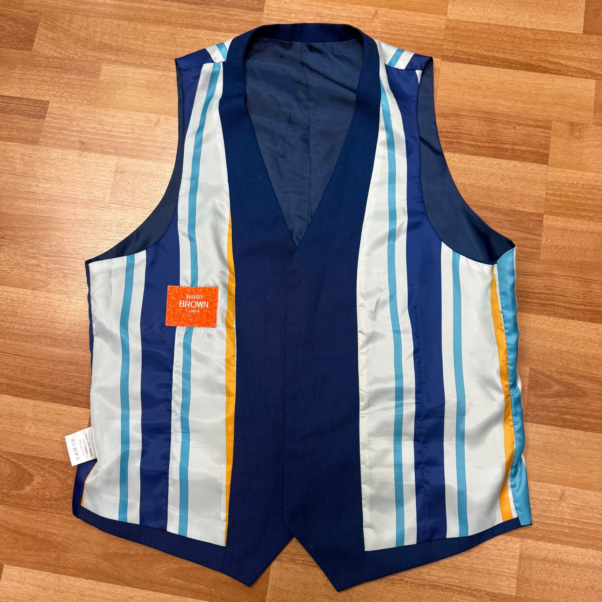 Royal Blue Harry Brown Waistcoat 44R