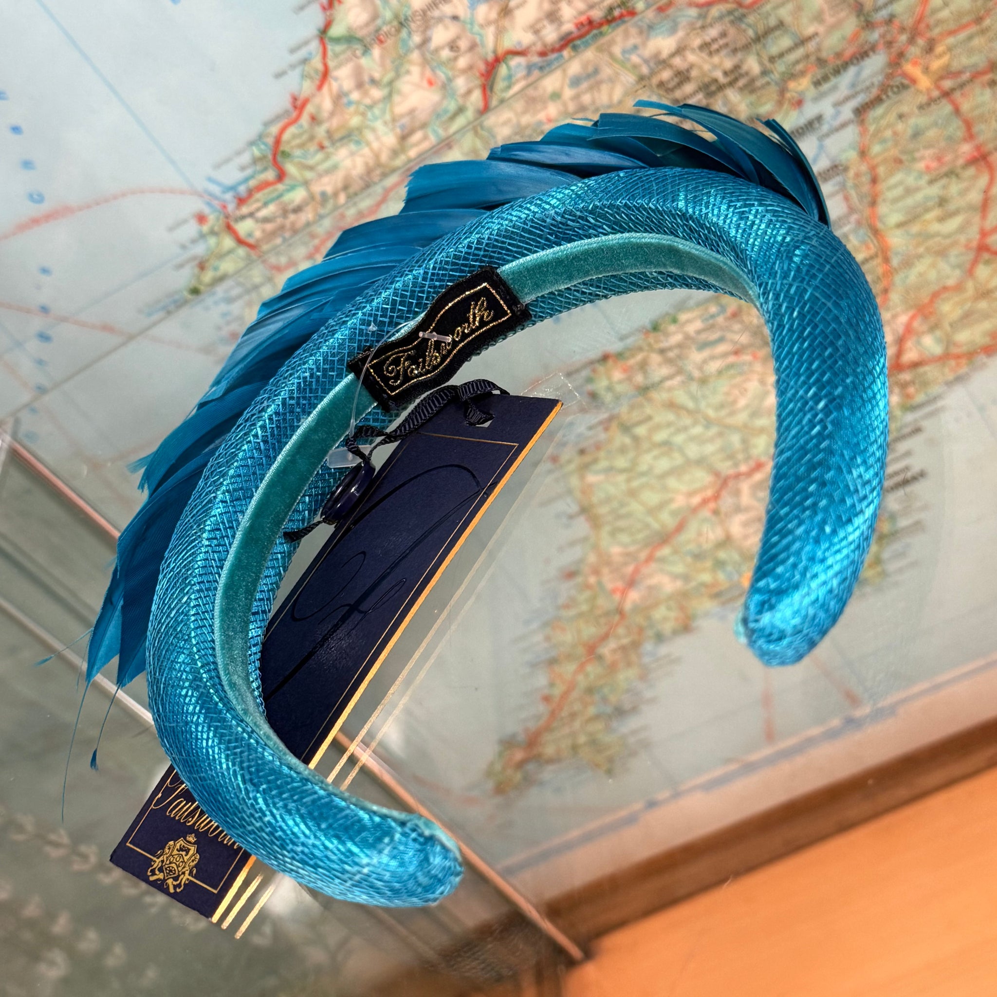 Turquoise Headband Feather Sweep
