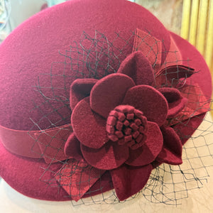 Abigale Wool Felt Cloche Hat