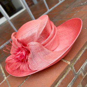 Laura McClelland Coral Occasion Hat