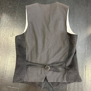 Charcoal Grey Wool Waistcoat by Spitalfields (40R)