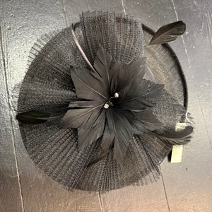 Jessie Sinamay Fascinator With Feather Flower