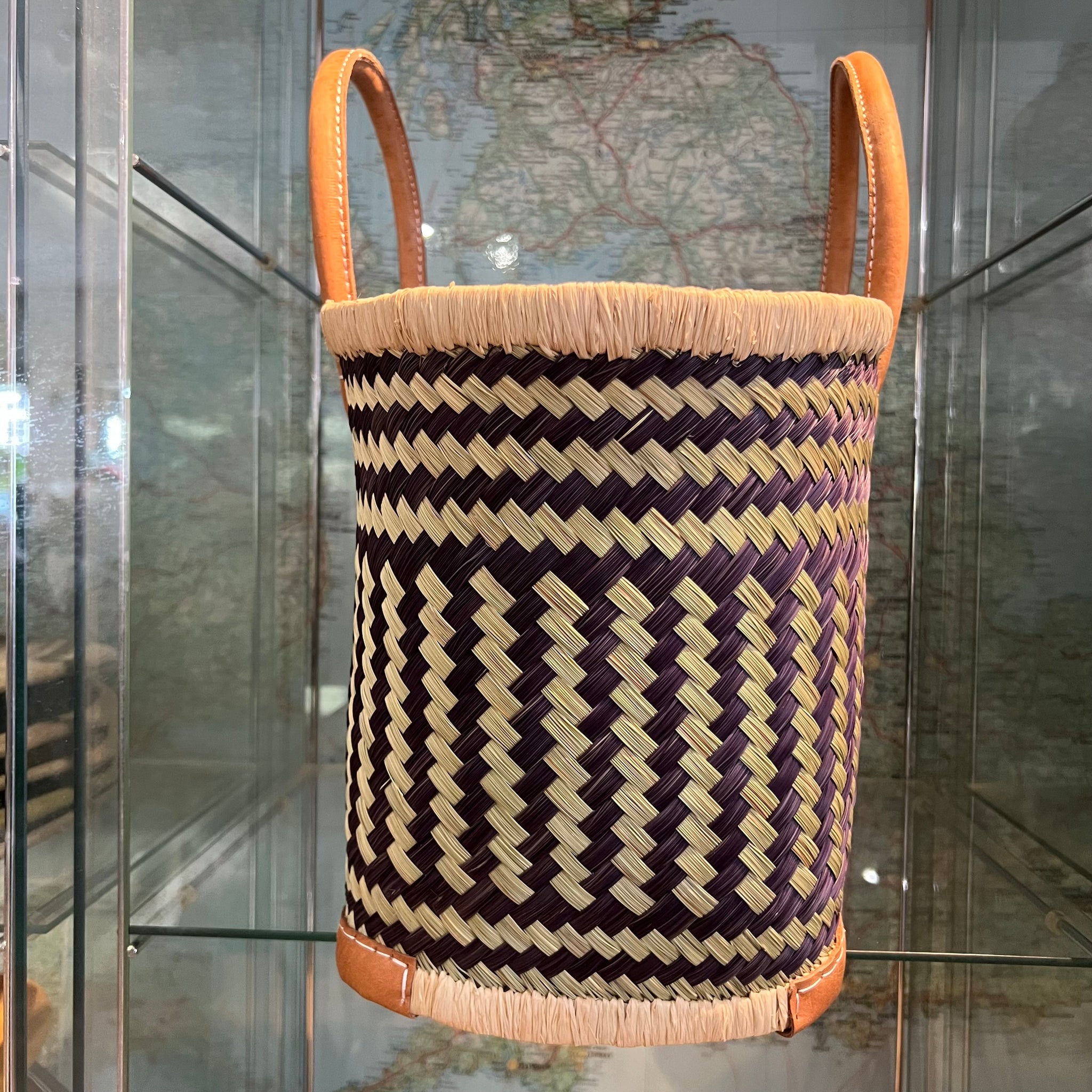 Beth Large Drawstring Woven Bag