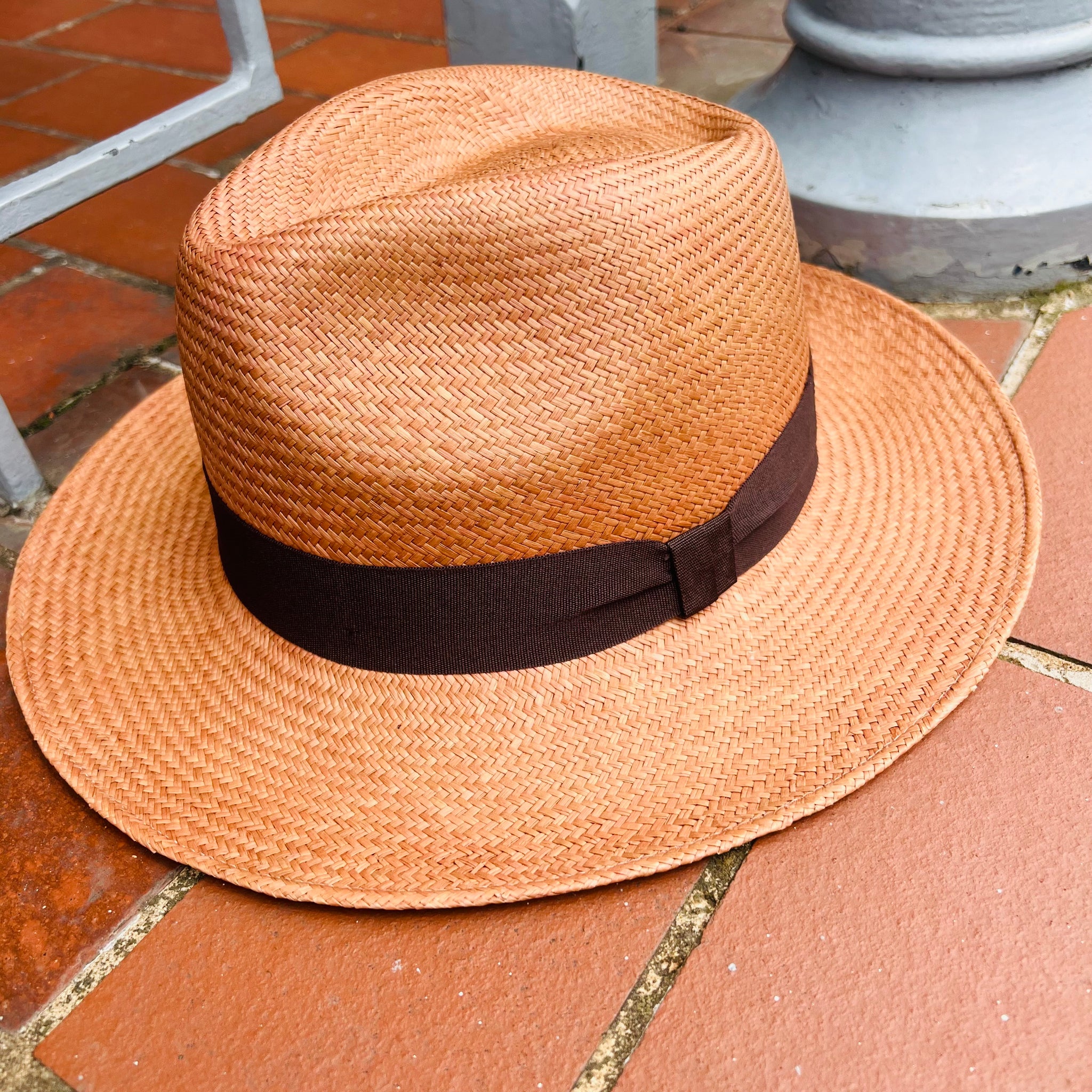 Classic Tobacco Panama Straw Hat