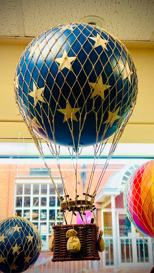 Blue Stars Air Balloon Mobile