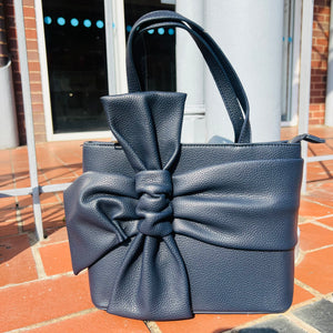 Stephanie Grab Bag With Decorative Bow