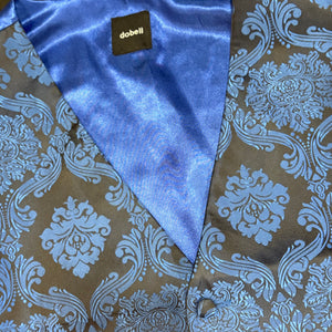 Black & Royal Blue Waistcoat Tie & Pocket Square Set