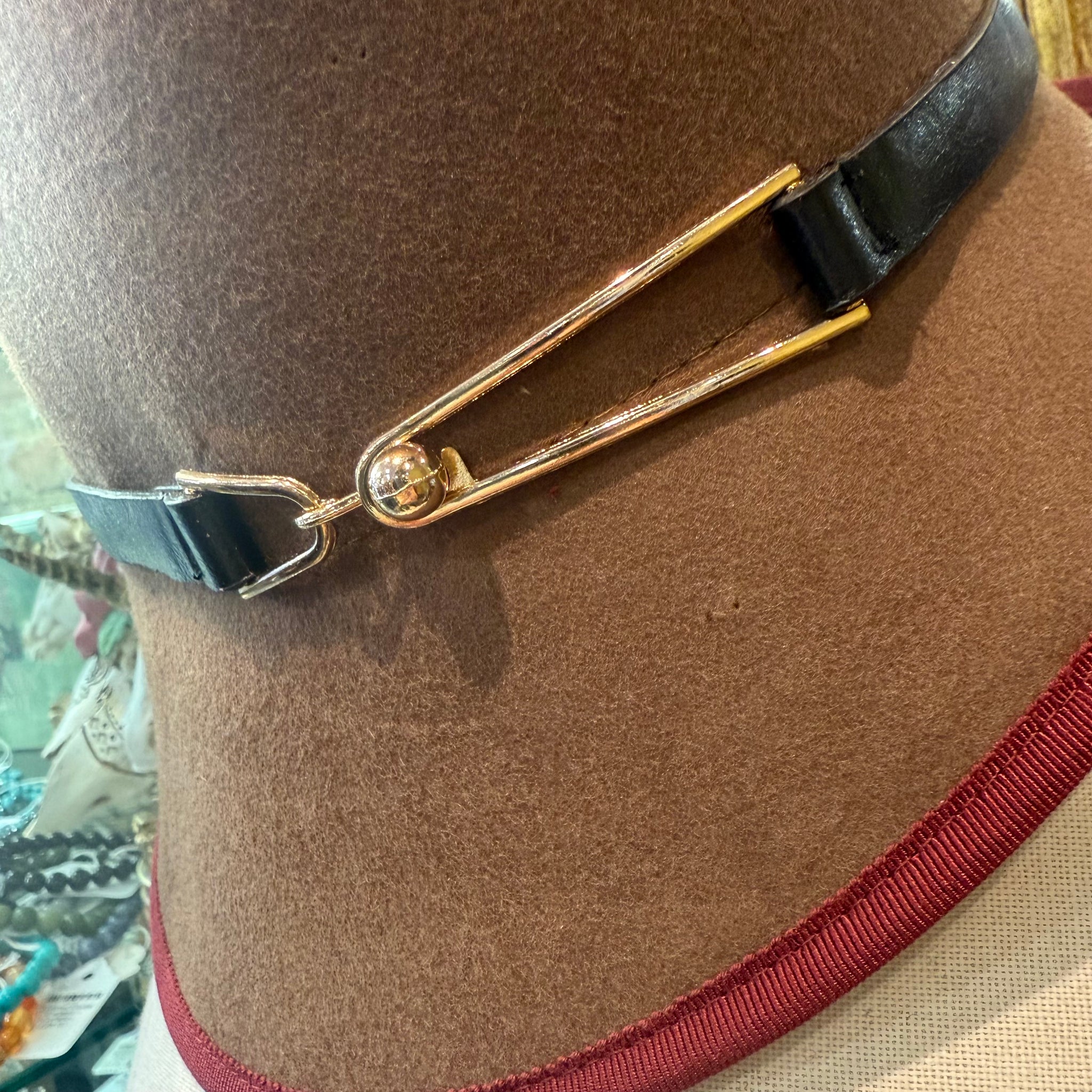 Bonnie Wool Cloche Hat With Decorative Buckle