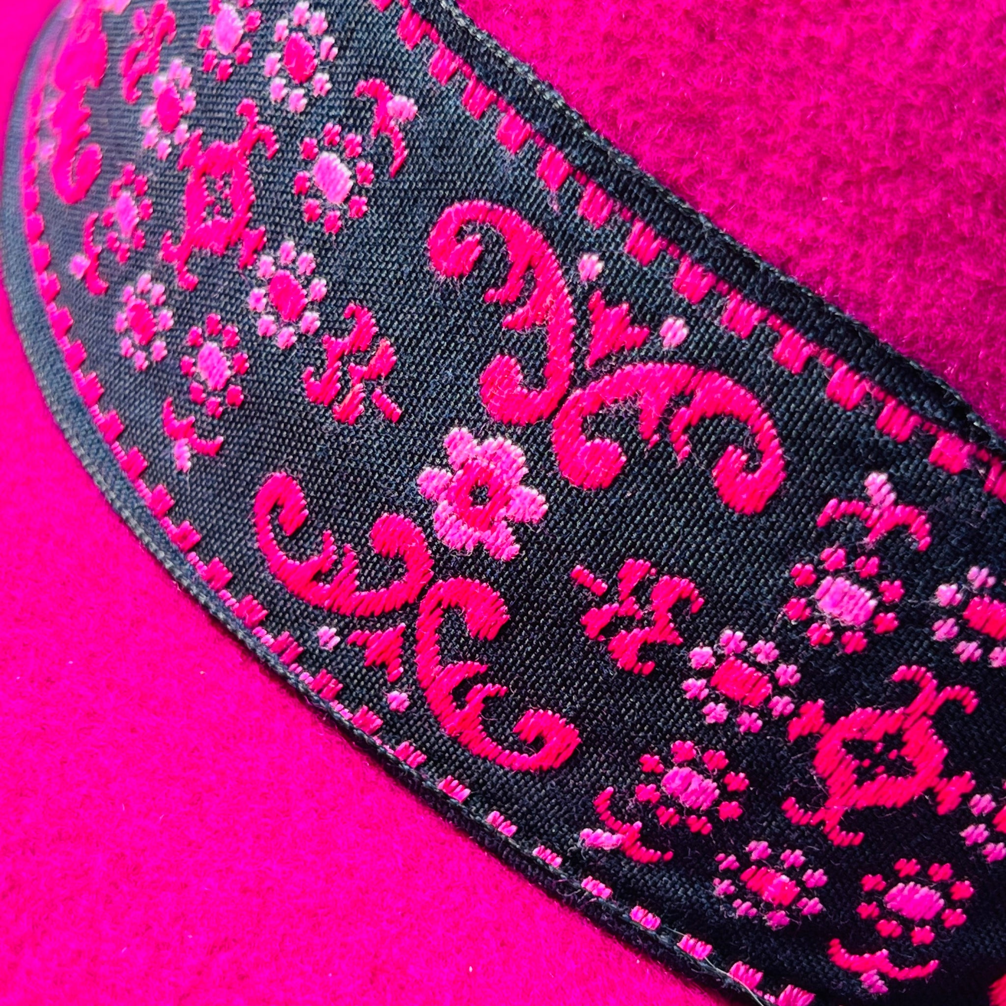 Unique Fuchsia Fedora with Custom Wide Band