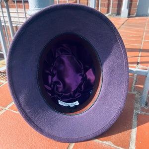 Aubergine Fur Felt London Trilby