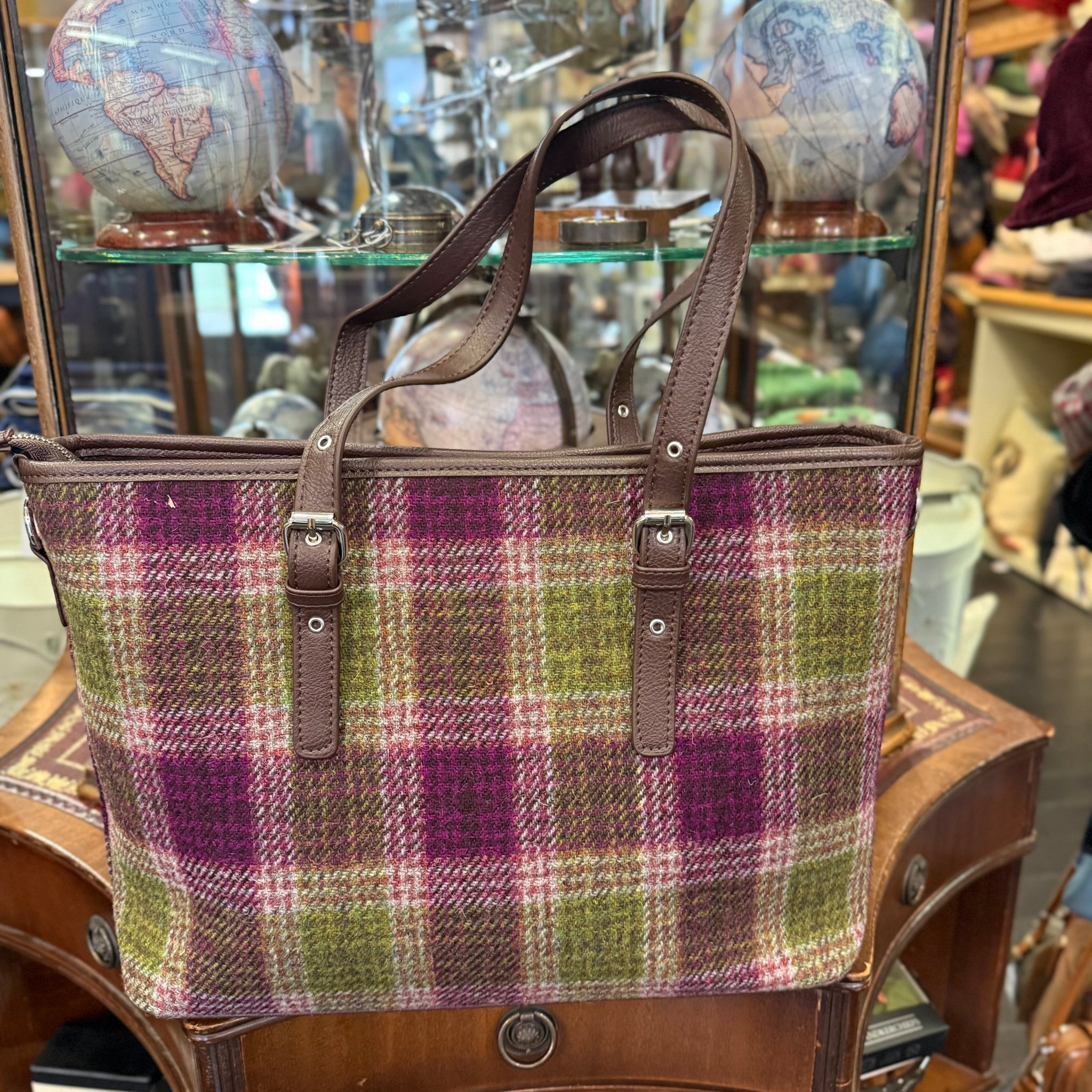 Harris Tweed Large Sharrone Tote Bag