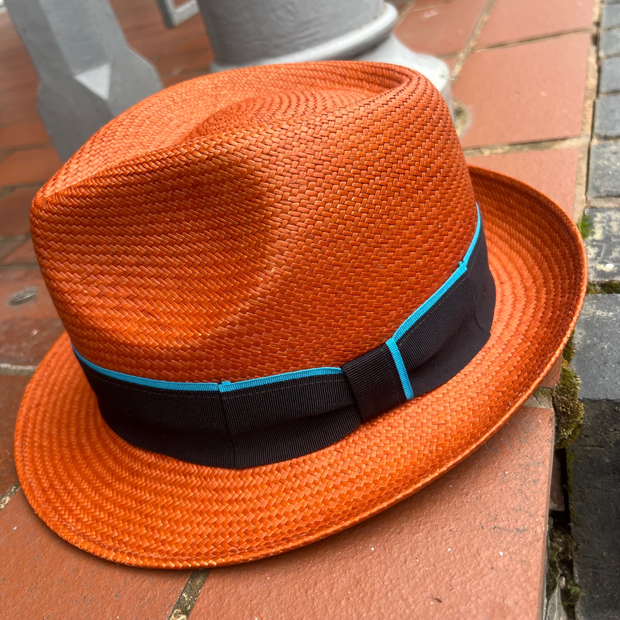 Colourful Straw Panama Trilby