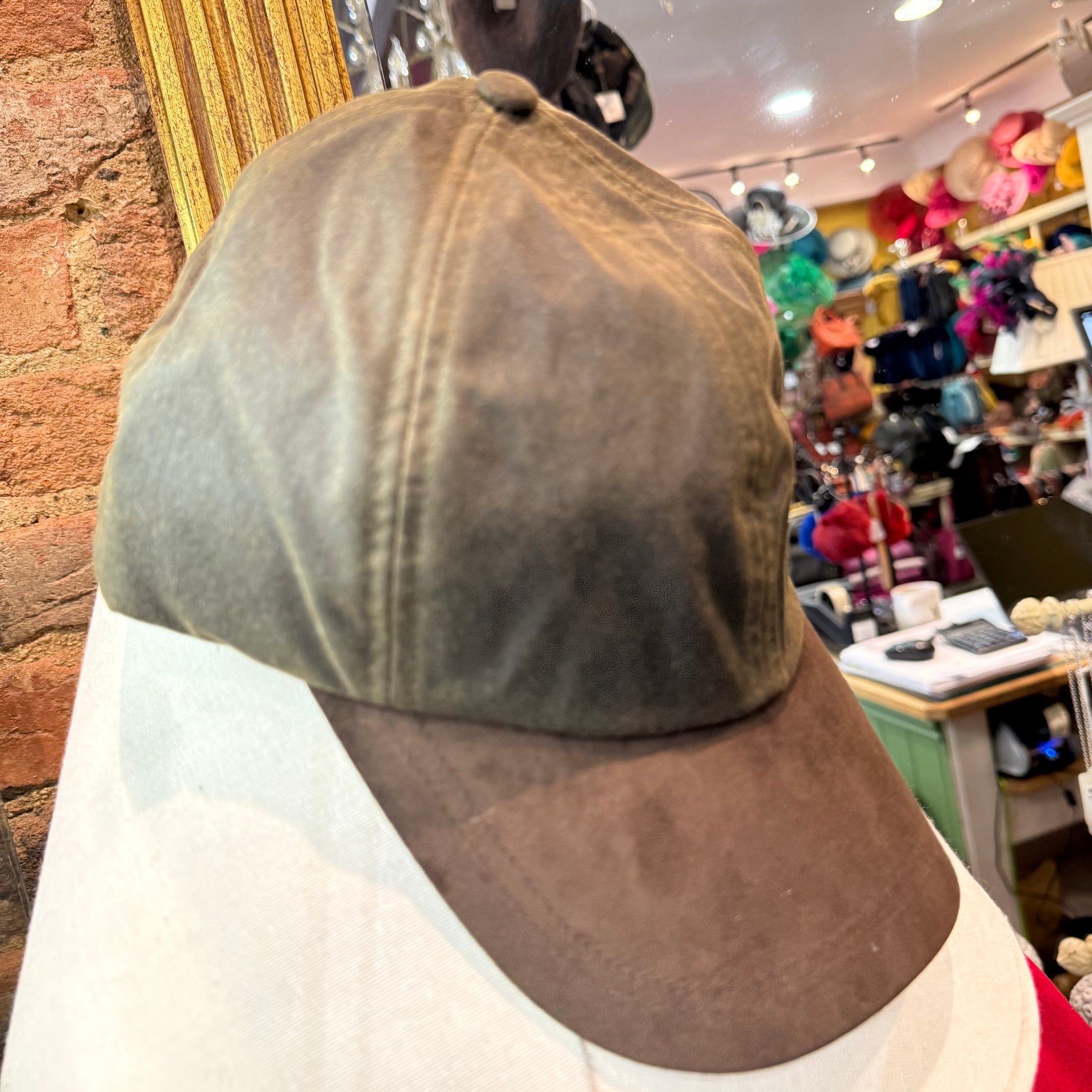 Alcantara Baseball Cap With Suedette Peak