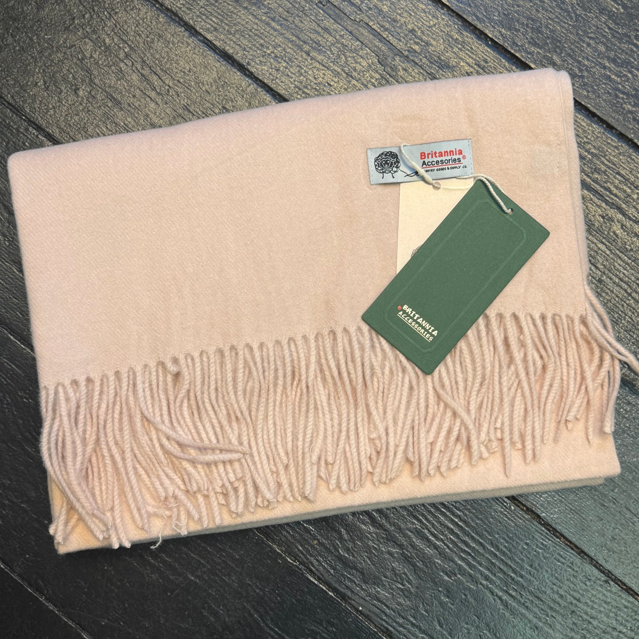 Plain Luxurious Pashmina Tia Fringed Scarf