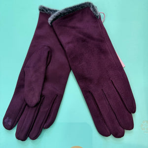 LuLu Faux Fur Edged Gloves