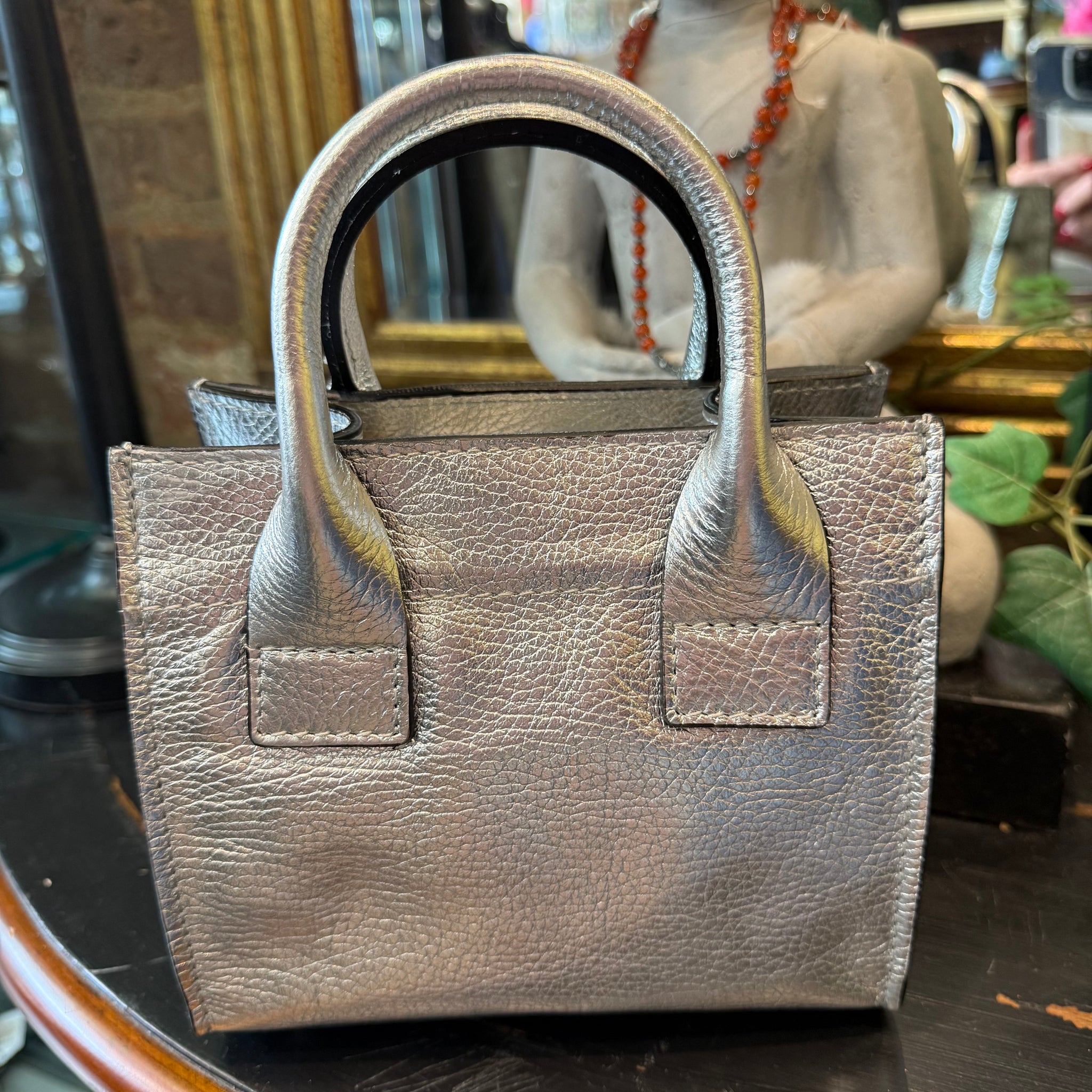 Kelly Square Italian Leather Bag