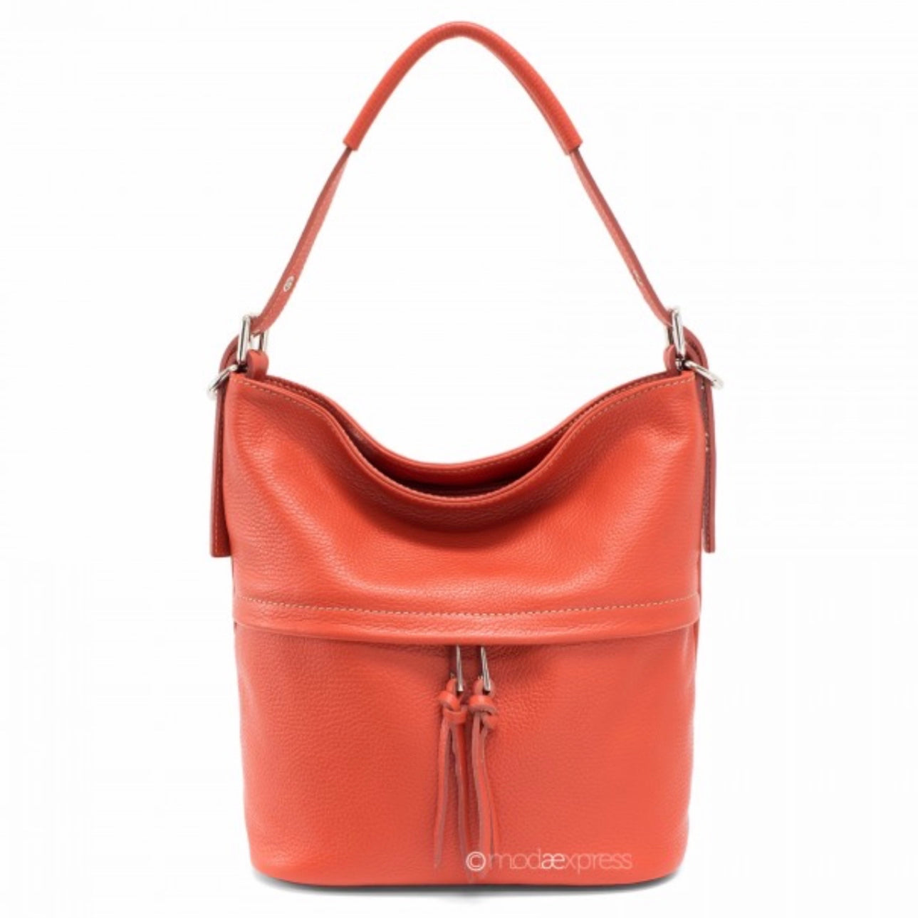 Josie Leather Medium Size Bucket Bag